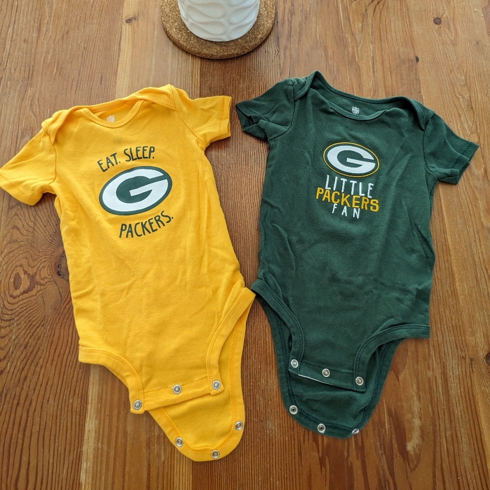 Green Bay Packers Onesies 18 months